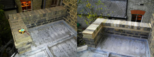 Brickwork capping replaced